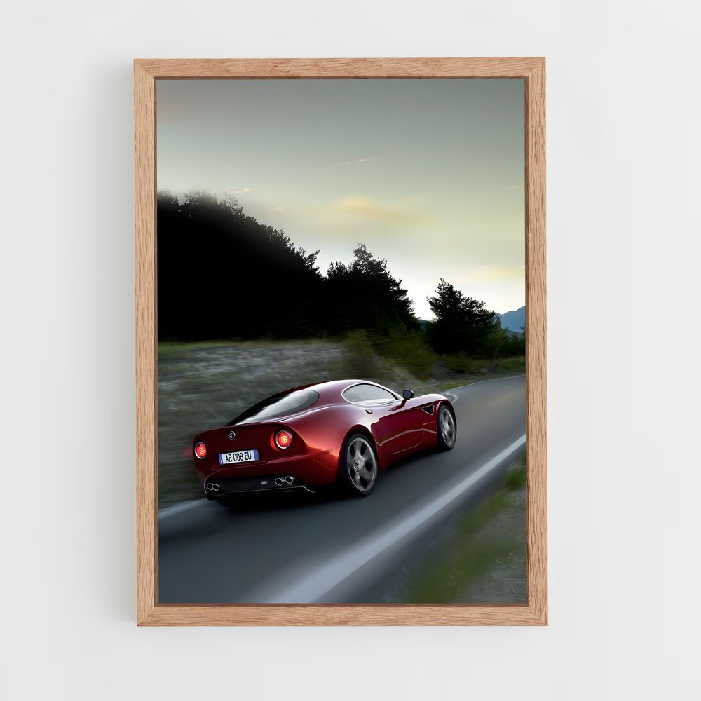 Poster Competizione Route – affiche Alfa Romeo (vue 4)